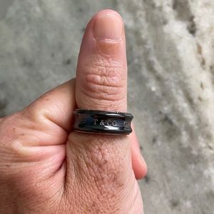 Tiffany & Co. Black Titanium 1837 Narrow Ring